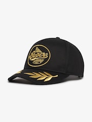 Superdry Black Laurel Trucker 100% Cotton Cap - Image 2 of 2