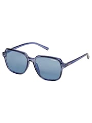 Superdry Blue Oversized Square Sunglasses - Image 1 of 3