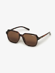 Superdry Brown Oversized Square Sunglasses - Image 1 of 3