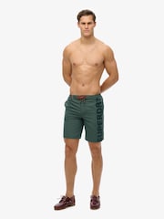 Superdry Grey Classic 19 Inch Logo Board Shorts - Image 6 of 7