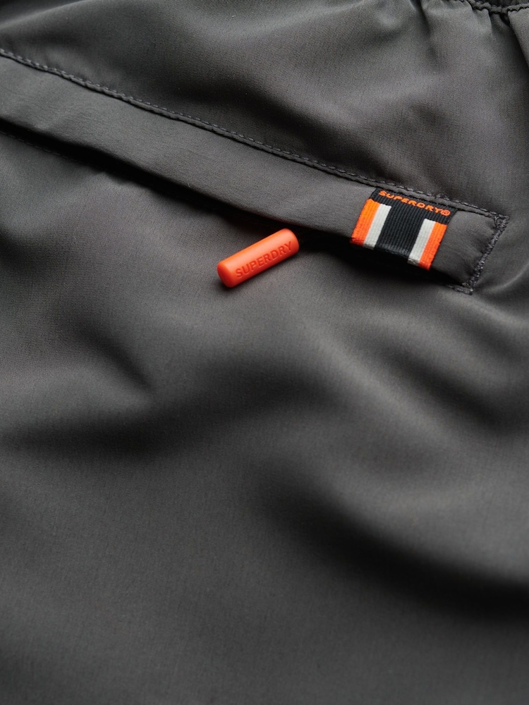 Superdry Grey Classic 19 Inch Logo Board Shorts - Image 7 of 7