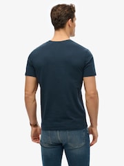 Superdry Blue Vintage Logo Embroidered Relaxed 100% Cotton T-Shirt - Image 4 of 6