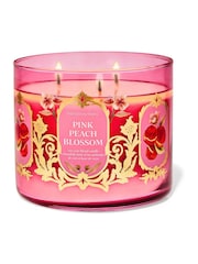 Bath & Body Works Pink Peach Blossom 3-Wick Candle 411g - Image 1 of 1