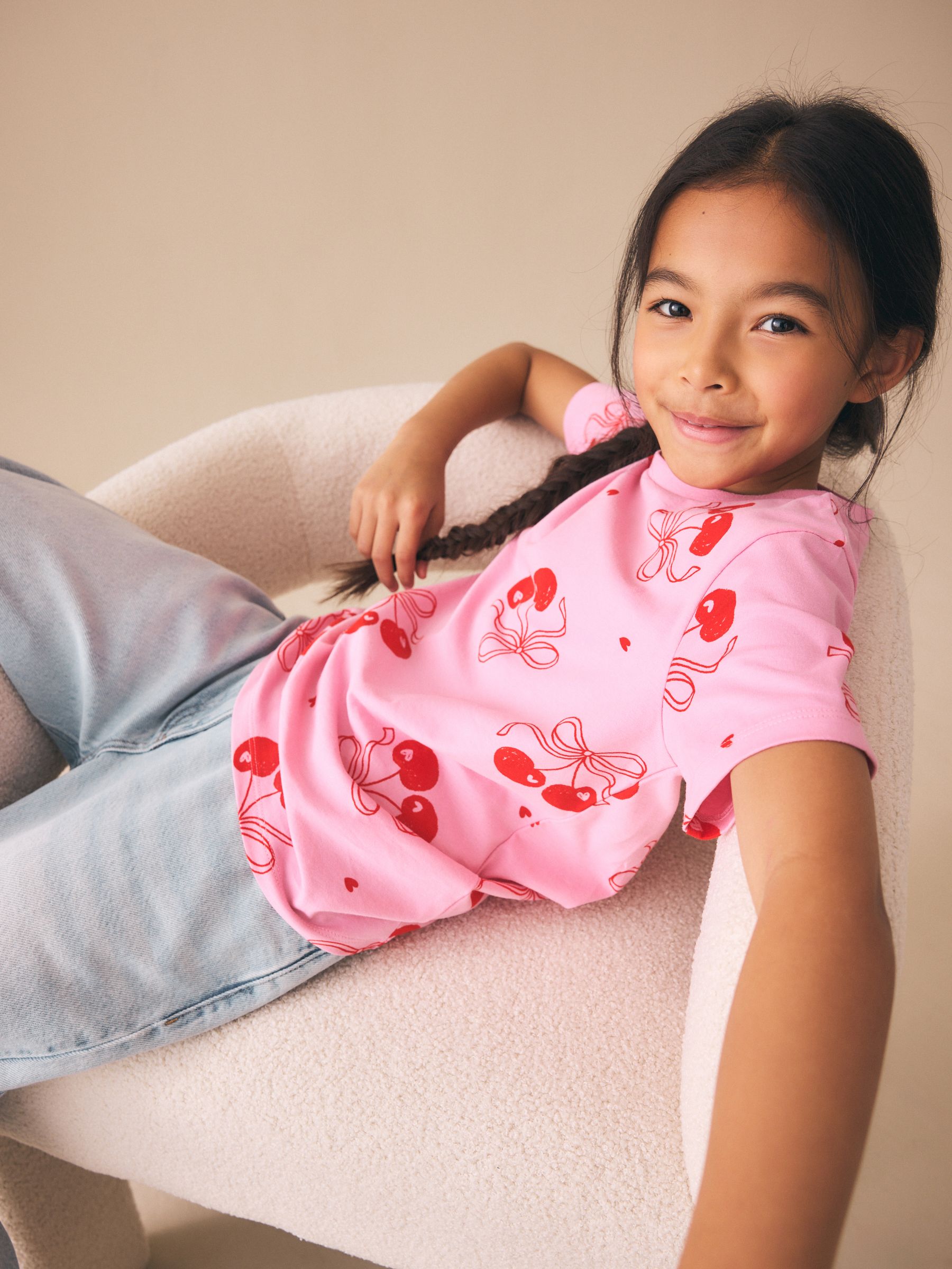 Buy Pink Cherry T-Shirt (3-16yrs) from Next USA