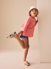 وردي - Oversized Boxy Heavyweight T-Shirt (3-16yrs) - صورة 4 من 8