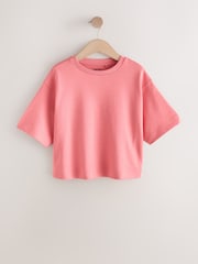 وردي - Oversized Boxy Heavyweight T-Shirt (3-16yrs) - صورة 5 من 8
