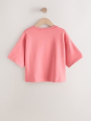 وردي - Oversized Boxy Heavyweight T-Shirt (3-16yrs) - صورة 6 من 8