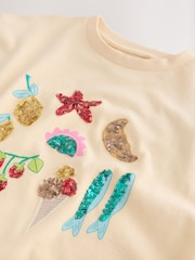 Yellow Sequin Graphic T-Shirt (3-16yrs) - Image 6 of 7