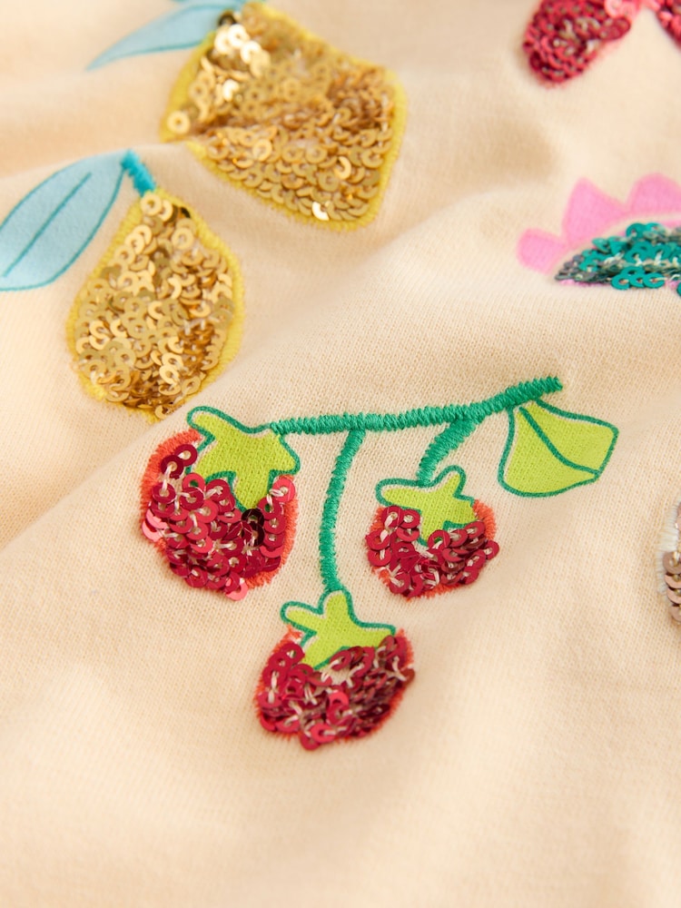 Yellow Sequin Graphic T-Shirt (3-16yrs) - Image 7 of 7