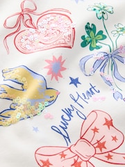 White Charm Long Sleeve Sequin Top (3-16yrs) - Image 9 of 10