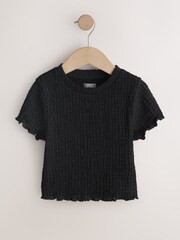 أبيض/أسود - Textured Tops 2 Pack (3-16yrs) - صورة 2 من 6