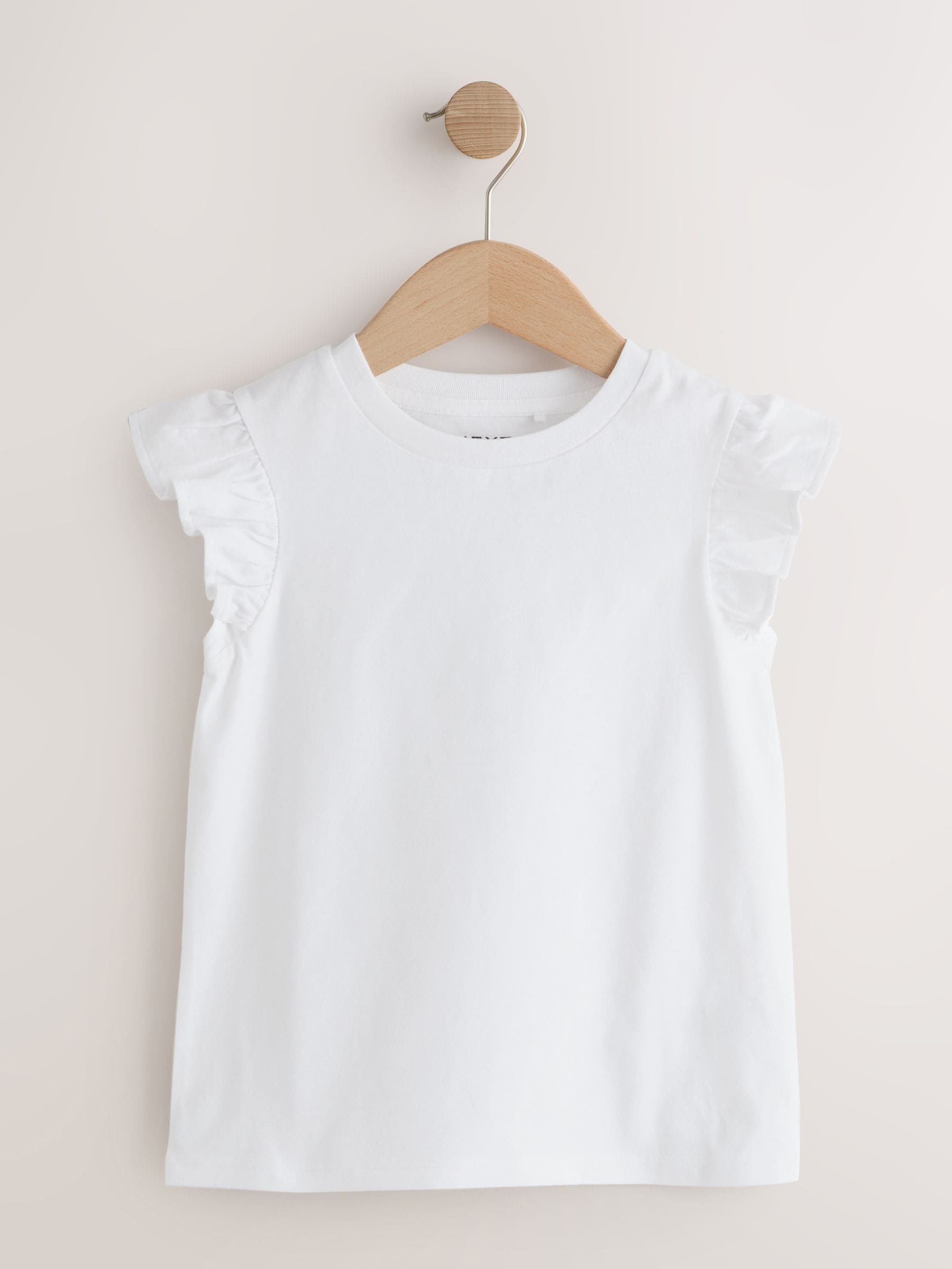 Buy Yellow Ditsy Frill Sleeve T-Shirt 4 Pack (3-16yrs) from Next