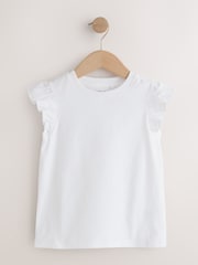 Yellow Ditsy Frill Sleeve T-Shirt 4 Pack (3-16yrs) - Image 4 of 8