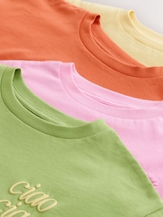 Bright Oversized Graphic T-Shirts 4 Pack (3-16yrs) - Image 7 of 8