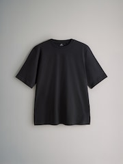 The Set Black/Chocolate Brown/White 3 Pack Heavyweight Longline Boxy T-Shirts - Image 4 of 6