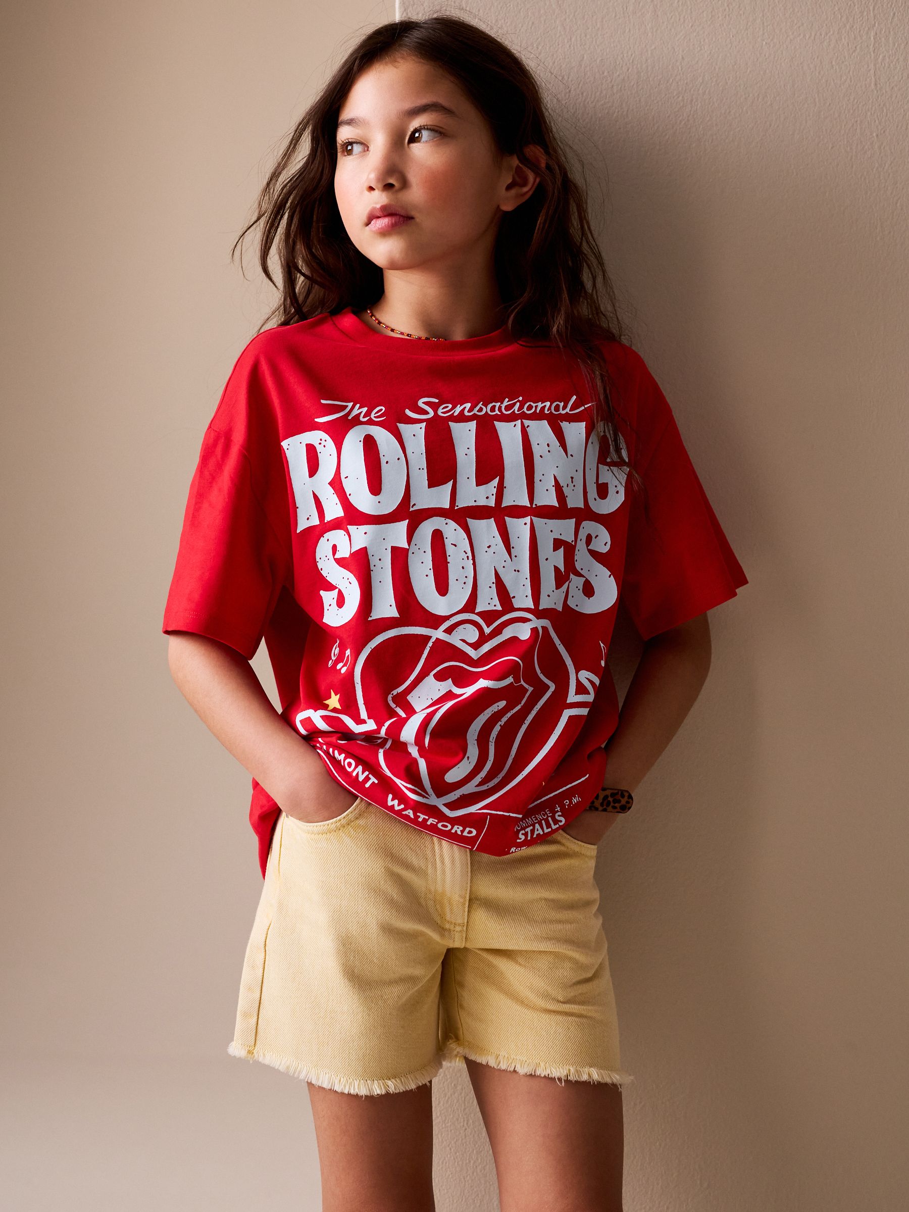 Buy Red The Rolling Stones Band T-Shirt (3-16yrs) from Next South