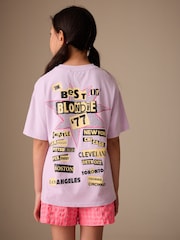 Purple Oversized Blondie Band T-Shirt (3-16yrs) - Image 3 of 8