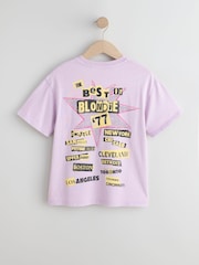 Purple Oversized Blondie Band T-Shirt (3-16yrs) - Image 5 of 8