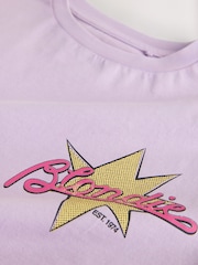 Purple Oversized Blondie Band T-Shirt (3-16yrs) - Image 8 of 8