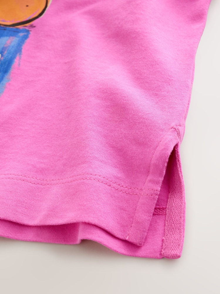 Grădina Roz - Oversized Boxy Graphic T-Shirt (3-16yrs) - Imaginea 7 din 7