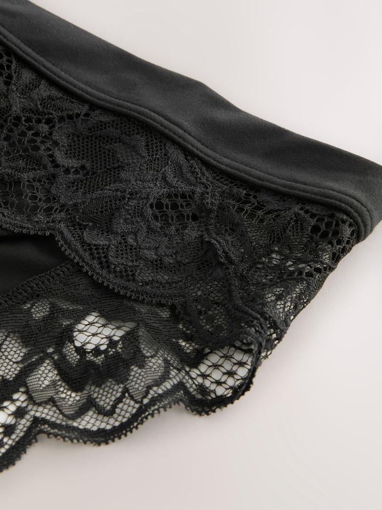 Sort - High Leg Ultimate Comfort Knickers 3 Pakke - Billede 14 af 14