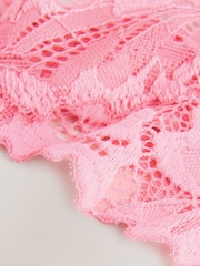 Pink Thong Ultimate Comfort Lace Knickers 2 Pack - Image 8 of 9