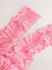 Pink Thong Ultimate Comfort Lace Knickers 2 Pack - Image 9 of 9