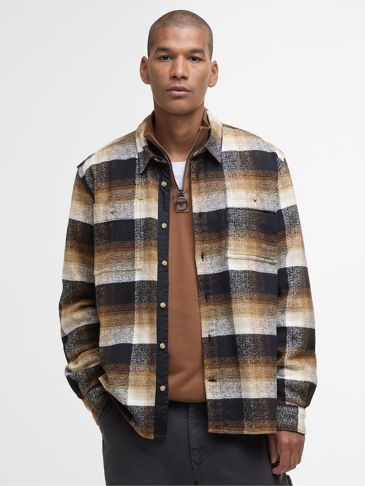 Barbour Black Woodfoot Checked Relaxed Shirt - Image 1 of 7 Barbour Black Woodfoot Checked Relaxed Shirt - Image 1 of 7