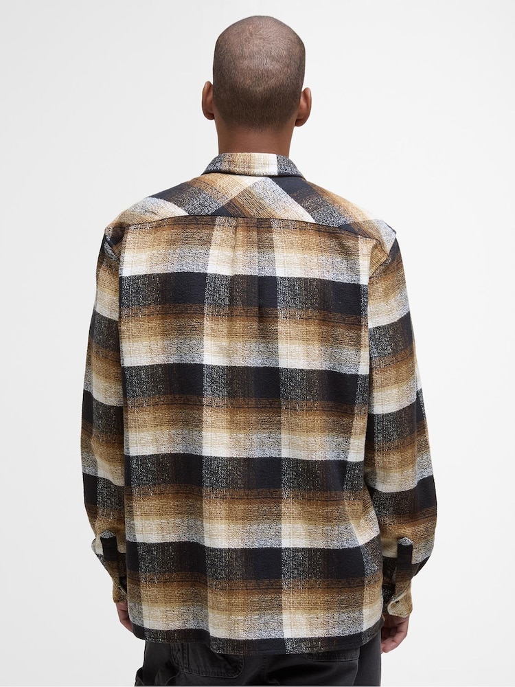 Barbour Black Woodfoot Checked Relaxed Shirt - Image 2 of 7 Barbour Black Woodfoot Checked Relaxed Shirt - Image 2 of 7