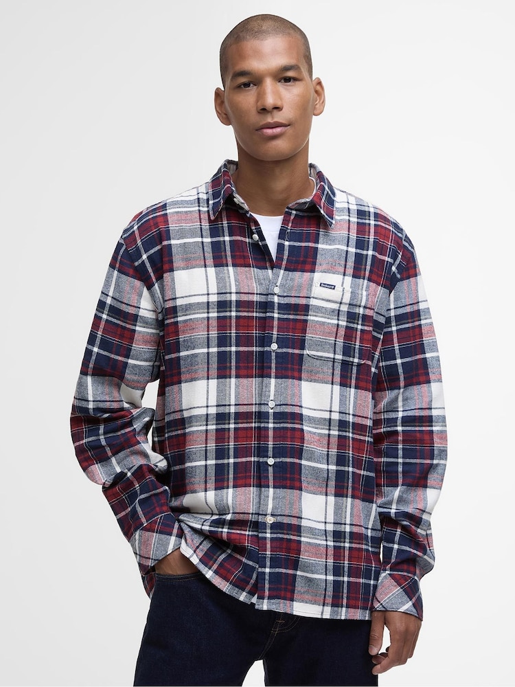 Barbour® Red Malham Checked Relaxed Shirt - Image 1 of 6 Barbour® Red Malham Checked Relaxed Shirt - Image 1 of 6