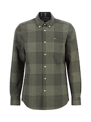 Barbour® Green Heaney Checked Tailored Shirt - Image 7 of 8