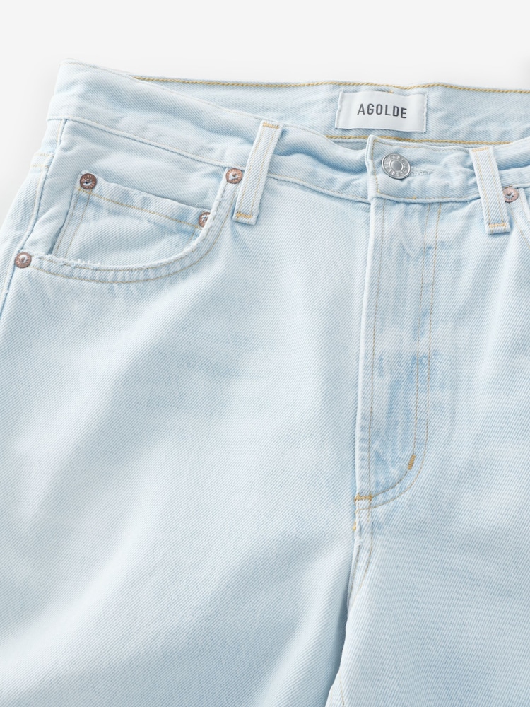 AGOLDE Flourish Blue Low Curve Fray Jeans - Image 10 of 10