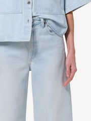 AGOLDE Flourish Blue Low Curve Fray Jeans - Image 5 of 10