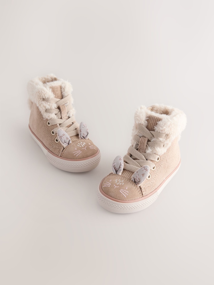 Neutral Bunny Wide Fit (G) Character High Top Trainers - Image 1 of 5 Neutral Bunny Wide Fit (G) Character High Top Trainers - Image 1 of 5