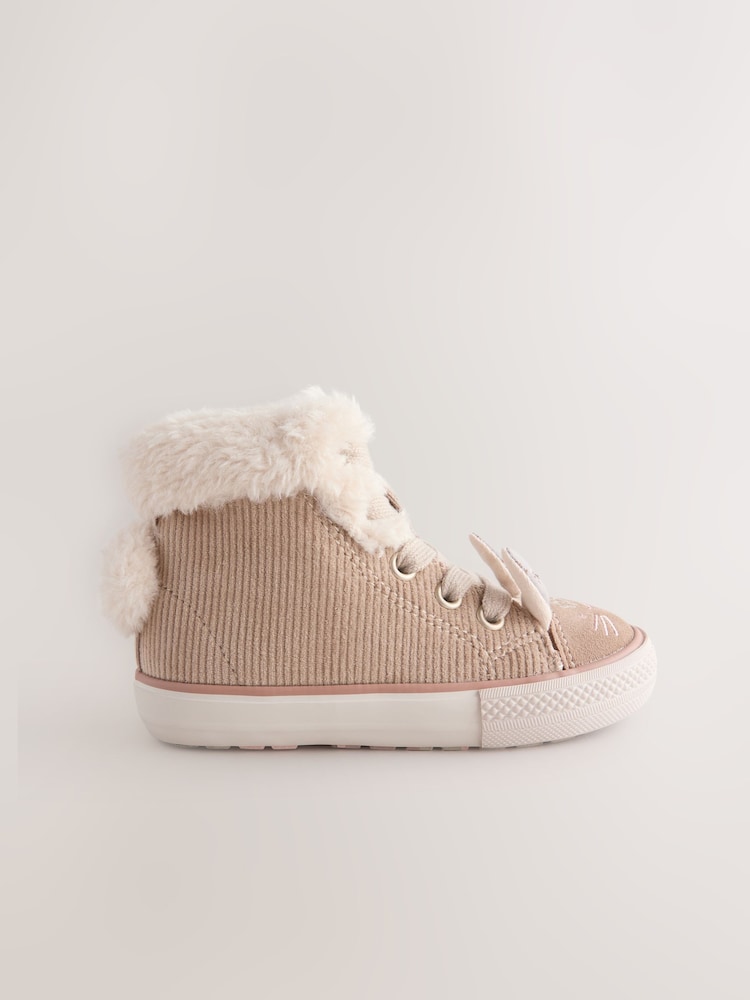 Neutral Bunny Wide Fit (G) Character High Top Trainers - Image 2 of 5