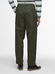 Barbour® Green Relaxed Fit Cole Poplin Trousers - Image 3 of 6