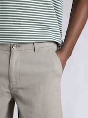 Weird Fish Cream Charleston Textured 100% Cotton Chino Shorts - Image 4 of 7