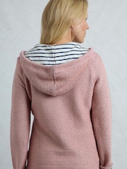 Weird Fish Pink Chicoa Full Zip Hooded Classic Macaroni Hoodie - Image 2 of 8
