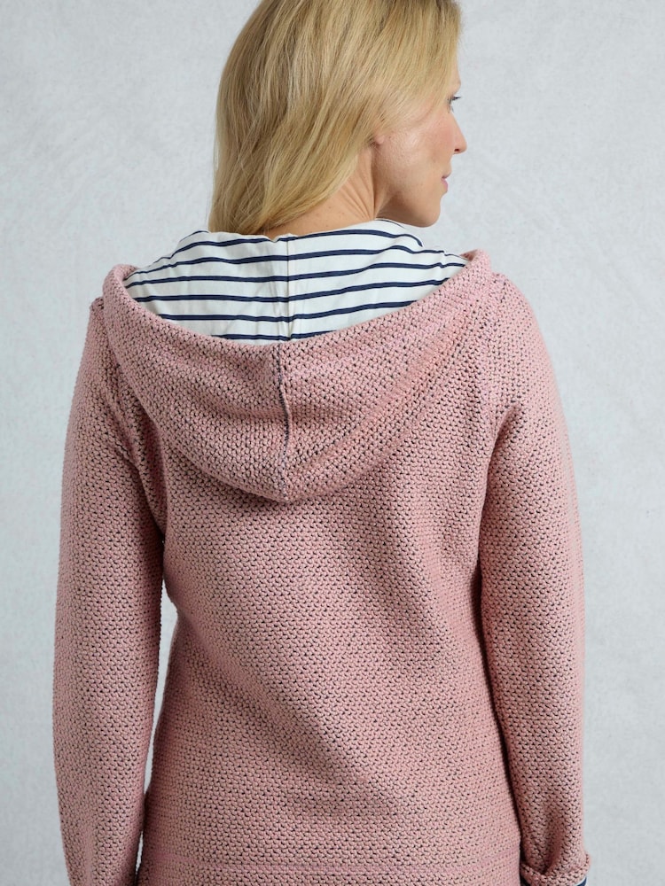 Weird Fish Pink Chicoa Full Zip Hooded Classic Macaroni Hoodie - Image 2 of 8