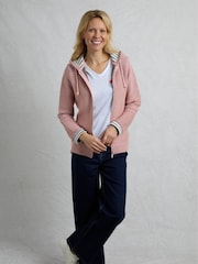 Weird Fish Pink Chicoa Full Zip Hooded Classic Macaroni Hoodie - Image 3 of 8