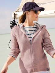 Weird Fish Pink Chicoa Full Zip Hooded Classic Macaroni Hoodie - Image 6 of 8
