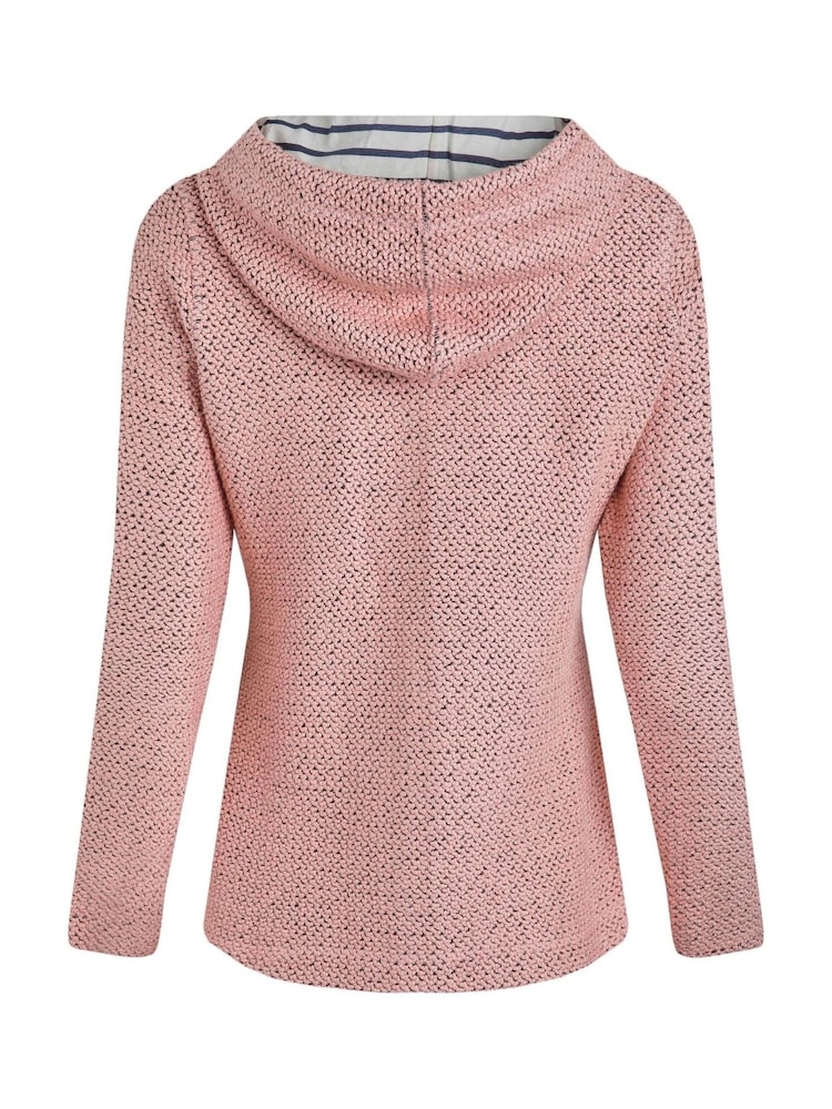 Weird Fish Pink Chicoa Full Zip Hooded Classic Macaroni Hoodie - Image 8 of 8
