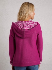 Weird Fish Magenta Chicoa Full Zip Hooded Classic Macaroni Hoodie - Image 2 of 7
