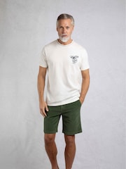 Weird Fish Cream Marlin Back Print T-Shirt - Image 3 of 6