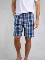 Weird Fish Blue Manson Madras Check 100% Cotton Shorts - Image 1 of 8