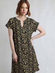 Weird Fish Blue Althea Printed Dress - Image 1 of 6