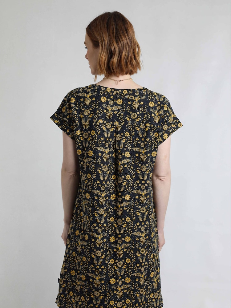 Weird Fish Blue Althea Printed Dress - Image 2 of 6