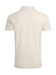 Weird Fish Cream Miles Pique 100% Cotton Polo Shirt - Image 6 of 6