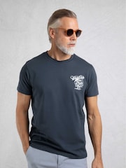 Weird Fish Blue Marlin Back Print T-Shirt - Image 1 of 6