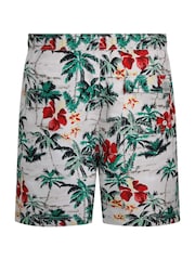 Weird Fish Green Belukha Printed Swim Shorts - Image 6 of 7